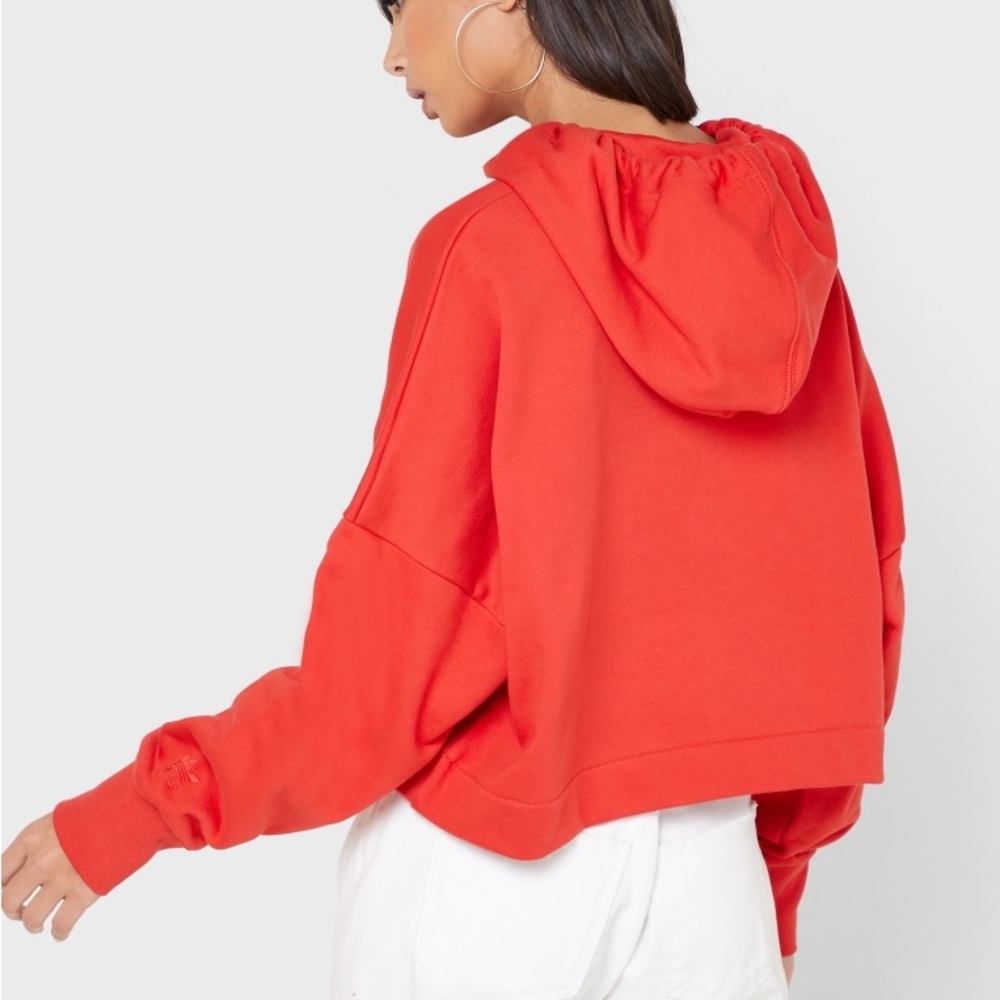 adicolor Big Trefoil Cropped Hoodie NWOT - Picture 5 of 8